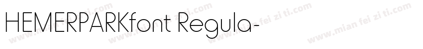 HEMERPARKfont Regula字体转换